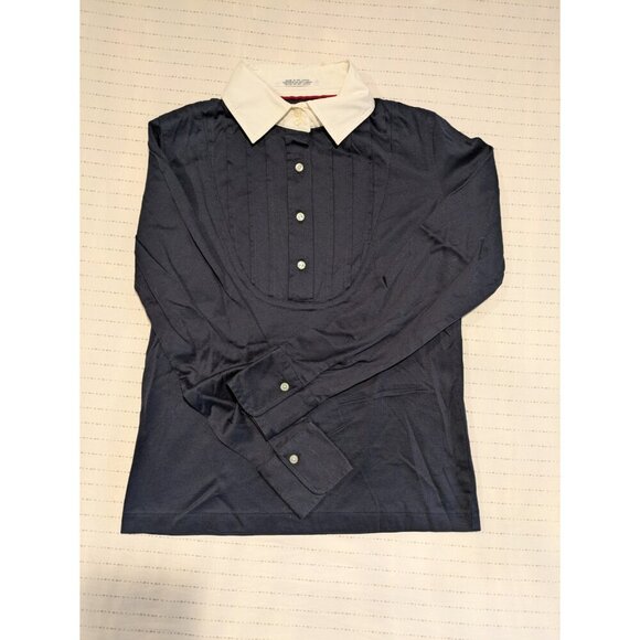 Tommy Hilfiger women's polo, white and blue Size S/P Preppy - Picture 1 of 8